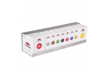 HACCP voordeel set 9 wateroplosbare stickers met RVS Houder